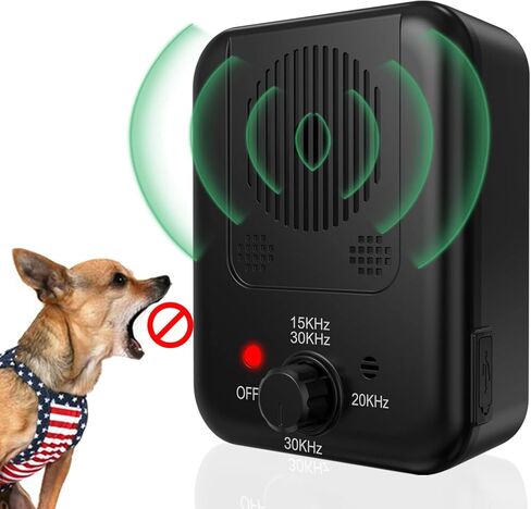 Ultrasonic Anti Barking Device for Dogs, 55ft Dog Barking Control Device with Dual Frequencies 3 Modes, Safe Anti Barking Device for Dogs Indoor Outdoor Humane Bark Control Device in Kuwait