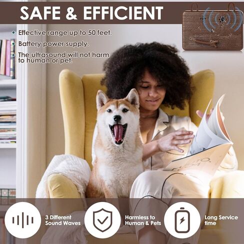 Anti Barking Devices, Auto Barking Control Devices with 3 Modes, Ultrasonic Dog Bark Box Barking Deterrent Devices, 50Ft Effective Stop Barking Dog Devices in Kuwait