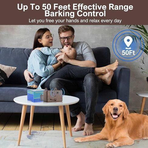 Anti Barking Devices, Auto Barking Control Devices with 3 Modes, Ultrasonic Dog Bark Box Barking Deterrent Devices, 50Ft Effective Stop Barking Dog Devices in Kuwait