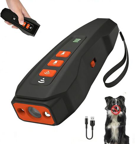 Upgraded Anti Barking Device for Dogs, Ultrasonic Dog Barking Deterrent Devices with LED Light 3 Modes Rechargeable anti dog barking device 33ft Ultrasonic Dog Repeller for Indoor Outdoor Training in Kuwait