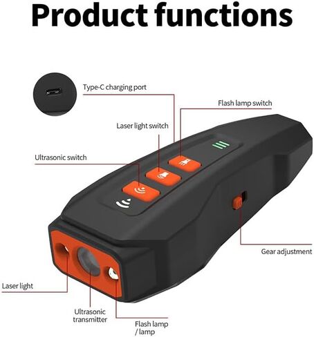 Upgraded Anti Barking Device for Dogs, Ultrasonic Dog Barking Deterrent Devices with LED Light 3 Modes Rechargeable anti dog barking device 33ft Ultrasonic Dog Repeller for Indoor Outdoor Training in Kuwait