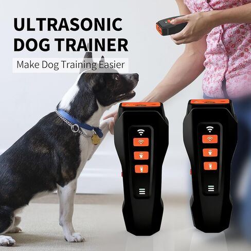 Upgraded Anti Barking Device for Dogs, Ultrasonic Dog Barking Deterrent Devices with LED Light 3 Modes Rechargeable anti dog barking device 33ft Ultrasonic Dog Repeller for Indoor Outdoor Training in Kuwait