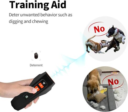 Upgraded Anti Barking Device for Dogs, Ultrasonic Dog Barking Deterrent Devices with LED Light 3 Modes Rechargeable anti dog barking device 33ft Ultrasonic Dog Repeller for Indoor Outdoor Training in Kuwait