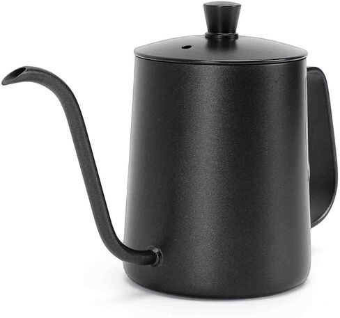 Gage Wasserkocher zum bergieen von Kaffee mit Schwanenhals، langer، schmaler uf، Wasserkocher zum bergieen von Kaffee، 304 Edelstahl، 350 مل، Tropfkaffeekanne، شوار in Kuwait