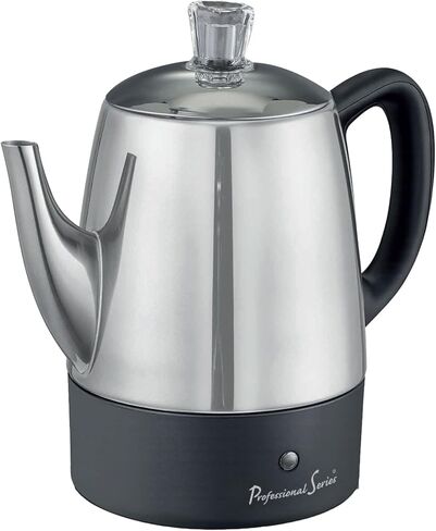 Professional Series Percolator 8-Cup Keep Warm Function, Indicator Light, Stainless Steel Body PS-CU018 in Kuwait