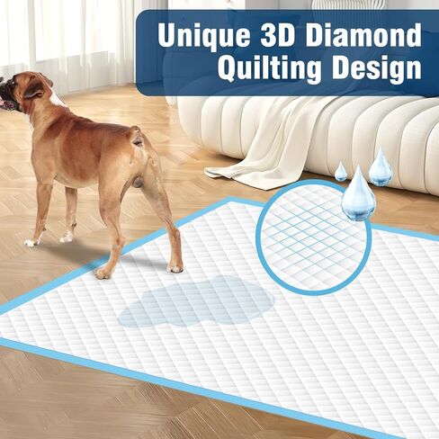 VJJ Puppy Pads XL 30"x35", 50 Count Pee Pads for Dogs Large for Doggie&Cats, Disposable Dog Pee Pads Extra Large, X-Large Potty Pads for Indoor, Outdoor Use in Kuwait