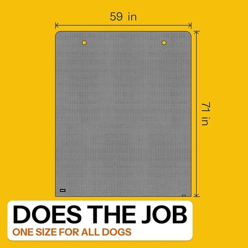 Dog Towel Blanket for Drying Dogs and Cover for Car Back Seat, XLarge 71" x 59", Ultra Quick Dry and Absorbent Microfiber, Light Weight, Machine Washable, Soaks Over 1.5L, Grey, Beach to Boot in Kuwait
