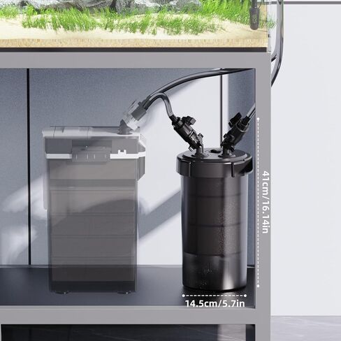 AQUASMITH Non-Powered Prefilter Canister Filters for Aquarium,Self-Cleaning Aquarium Filter,Forms Synergistic Filtration System with Main Canister Filter,Extends Main Filter Maintenance in Kuwait