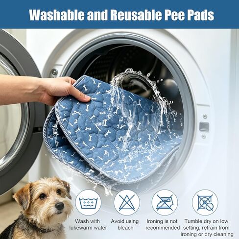Puppy Pee Pads with Pheromones,Forever Pad,Washable Pee Pads for Dogs,Reusable Dog Pee Pads,Waterproof Leakproof Training Pad, Non-Slip Base for Household Use(Gray A,L) in Kuwait