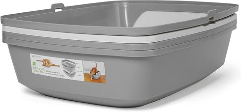 So Phresh by Petco Grey & White Lift-to-Sift Cat Litter Pan X-Large 22.4" L X 16.9" W X 10.6" H in Kuwait
