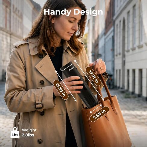 BougeRV Portable Drip Coffee Maker Compatible with K Cup & Ground Coffee, Electric Car Coffee Machine Self-Heating LCD Display USB-C for Travel, Bussiness Trips, Hotel, Camping, Office, Outdoors in Kuwait