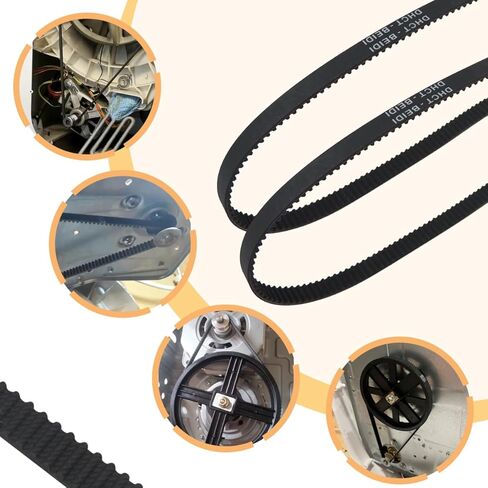 ترقية حزام محرك آلة الخبز Gxcdizx لصانع الخبز Sunbeam 5891 5891-33، حزام محرك مطاطي، حزمة من 2 in Kuwait