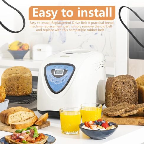 ترقية حزام محرك آلة الخبز Gxcdizx لصانع الخبز Sunbeam 5891 5891-33، حزام محرك مطاطي، حزمة من 2 in Kuwait