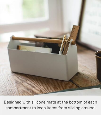 YAMAZAKI home Desk Organizer, White in Saudi Arabia