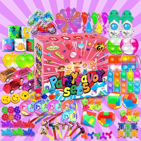 BicMan 150Pcs Party Favors for Kids 3-5 4-8, Fidget Toys Pack, Goodie Bag Stuffers, Carnival Prizes, Treasure Box, Filler Stuffers Toys for Classroom in Saudi Arabia