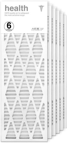 مرشحات AIRx 12x36x1 فلتر هواء MERV 11 مطوي، فلتر هواء فرن HVAC AC، مضاد للحساسية، 6 عبوات، صنع في الولايات المتحدة الأمريكية in Saudi Arabia