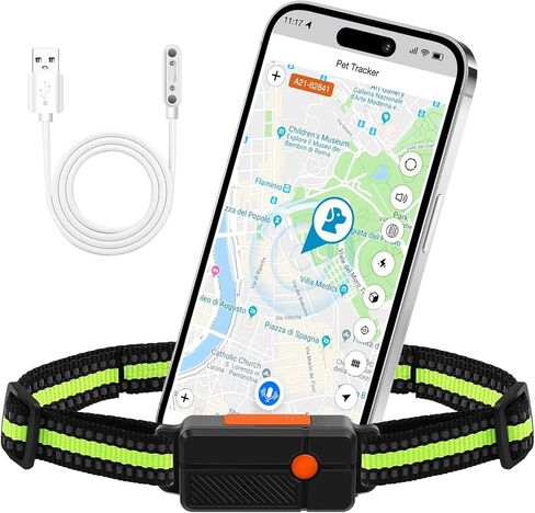 طوق سياج الكلب اللاسلكي بنظام تحديد المواقع العالمي (GPS) مع إمكانية الوصول إلى التطبيق لمدة 12 شهرًا، وتعقب الكلاب في الوقت الحقيقي، ومراقبة الصحة والنشاط، وسياج افتراضي مخصص، بدون محطة قاعدة، مقاوم للماء، للكلاب الصغيرة والمتوسطة والكبيرة in Kuwait