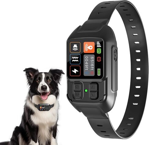 GPS Wireless Dog Collar Fence System,Invisible Electric Fence for Dogs,Adjustable Range 49-6561ft,IPX7 Waterproof Rechargeable Design,GPS Dog Collar Has 2 Modes Circular and Free-Form Fence in Kuwait