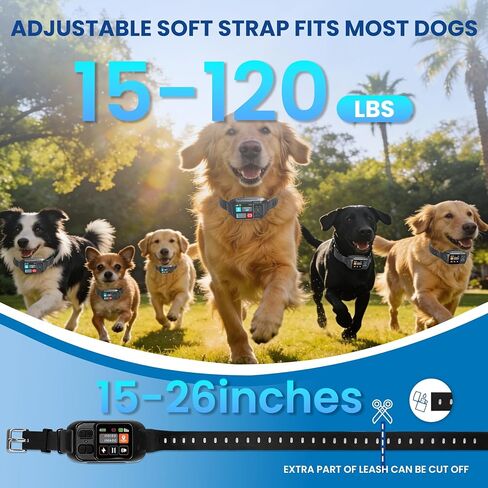 GPS Wireless Dog Collar Fence System,Invisible Electric Fence for Dogs,Adjustable Range 49-6561ft,IPX7 Waterproof Rechargeable Design,GPS Dog Collar Has 2 Modes Circular and Free-Form Fence in Kuwait
