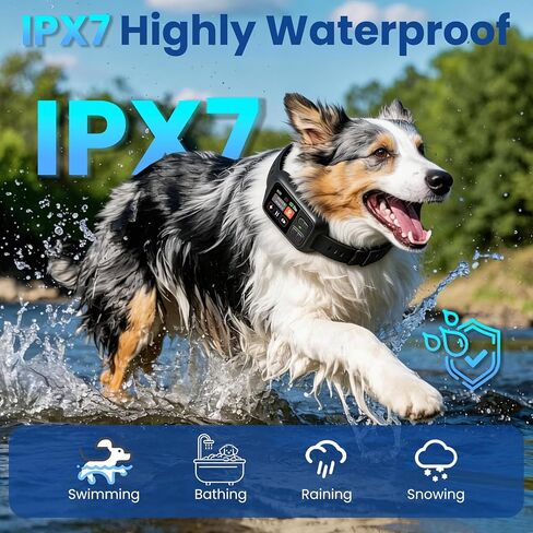 GPS Wireless Dog Collar Fence System,Invisible Electric Fence for Dogs,Adjustable Range 49-6561ft,IPX7 Waterproof Rechargeable Design,GPS Dog Collar Has 2 Modes Circular and Free-Form Fence in Kuwait