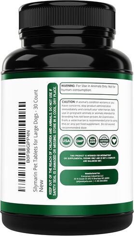 Liver Support Supplement for Large Dogs with Silymarin (Same & Silybin) S-Adenosyl-L-methionine (SAM-e) & Silybum (Milk Thistle) Dog Liver Supplement - 3rd Party Tested, Non GMO - 30 Chewable Tablets in Saudi Arabia