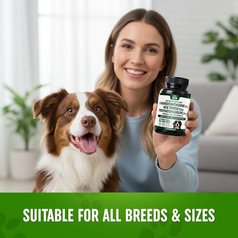 Liver Support Supplement for Large Dogs with Silymarin (Same & Silybin) S-Adenosyl-L-methionine (SAM-e) & Silybum (Milk Thistle) Dog Liver Supplement - 3rd Party Tested, Non GMO - 30 Chewable Tablets in Saudi Arabia