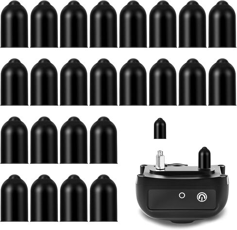 Ymapinc 24Pcs Shock Collar Dog Rubber Tips - Prong Collar Cover Replacement, Pet Safe Collars for Training Dog Shock Prongs or Anti Bark in Kuwait