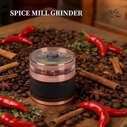 2.5" Manual Spice Grinder-Kitchen Tools-Multi Use Mills Whimsical Grinders(Rose Glod) in Kuwait