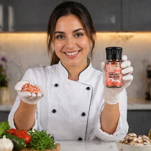 ISpice Kitchen Essentials 6-Pack Spice Grinder Set with Himalayan Pink Salt, Black Peppercorn, and Crushed Red Pepper, 6 Items in Kuwait