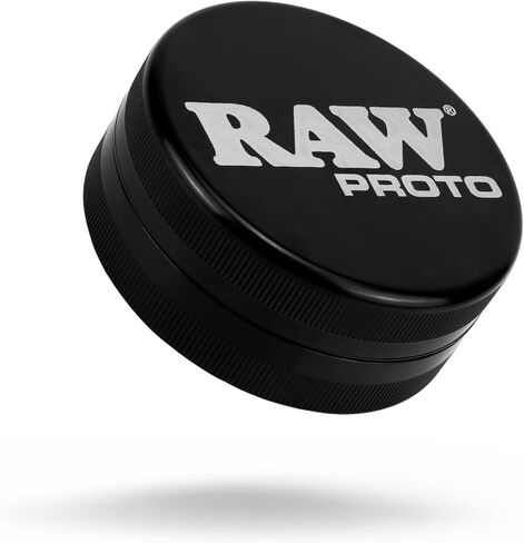 RAW Proto Herb & Spice Grinder – 2.5 Inch Kitchen Mill with Razor Sharp Teeth, Textured Grip Lid, Durable Aluminum Crusher in Kuwait