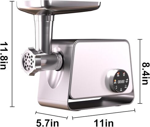 3200W Electric Meat Grinder Sausage Stuffer With Touch Color Screen 4 Speed Settings 3 Slice, Shred Blades,7 Blades,Sausage Stuffer,Kubbe Kitmeat Grinders For Home Use in Kuwait