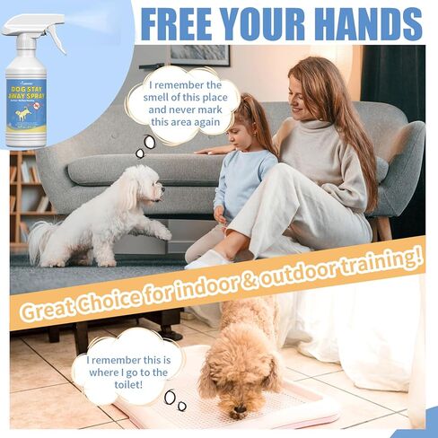 16 Fl Oz Training Aid to Stop Dogs from Marking Inside the House - Gentle and Effective Pet Behavior Aid - Help Dogs Stop Marking in Your Home in Kuwait
