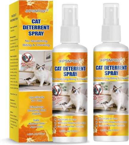 Cat Deterrent Spray for Pee, 2Pack 4oz Dog Urinating Repellent Spray, Anti Scratch Furniture Fabric Protector, Pet Corrector Air Spray for Scratching, Kitten Behavior Training, No Chew Marking Indoor in Kuwait