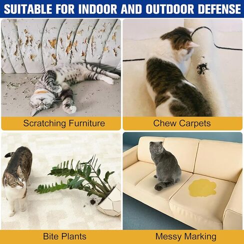 Cat Deterrent Spray for Pee, 2Pack 4oz Dog Urinating Repellent Spray, Anti Scratch Furniture Fabric Protector, Pet Corrector Air Spray for Scratching, Kitten Behavior Training, No Chew Marking Indoor in Kuwait