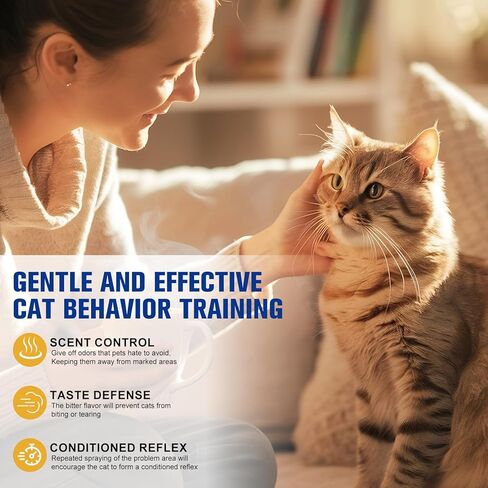Cat Deterrent Spray for Pee, 2Pack 4oz Dog Urinating Repellent Spray, Anti Scratch Furniture Fabric Protector, Pet Corrector Air Spray for Scratching, Kitten Behavior Training, No Chew Marking Indoor in Kuwait