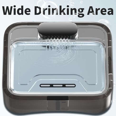 8.5L/2.25Gal Elevated Dog Water Fountain, Xetino 4 Height Adjustable Raised Dog Water Bowl Dispenser for Large Dogs with Stainless Steel Tray BPA-Free, Pet Water Fountain with Ultra Quiet Pump in Kuwait