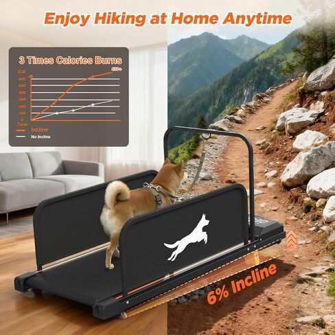 GOWE Small Dog Treadmill 2026 Edition - High-Value, Low-Noise Pet Exercise Machine for Indoor Puppy Training, Portable Running Wheel in Kuwait