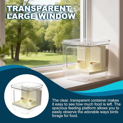 No Mess Bird Feeder for Cage, Hanging Bird Bath for Cage for Lovebirds, Finches, Parakeets, Budgies, and Other Small to Medium Birds in Kuwait