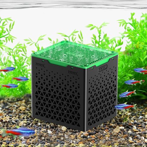 Pure Cube Water Trough Filter 3.0 Super‑Strong Filtration Aquarium Water Trough Activated Carbon Purifier Cube for Horse, Livestock, Fish Tanks & Ponds,Green,for 20 Gallons Tank in Saudi Arabia