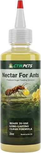 طعام النمل الذهبي الرحيق من CTWPets - تركيبة سائلة ممتازة جاهزة للاستخدام من غذاء النمل السائل فورميكاريوم (2 أونصة) in Kuwait
