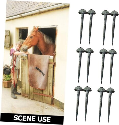 50 Pcs Small Iron Horseshoe Nails Replaceable Hoof Nails Sturdy Horseshoe Supply for Horse Equipment and Equestrian Farrier Use in Kuwait