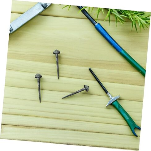 50 Pcs Small Iron Horseshoe Nails Replaceable Hoof Nails Sturdy Horseshoe Supply for Horse Equipment and Equestrian Farrier Use in Kuwait
