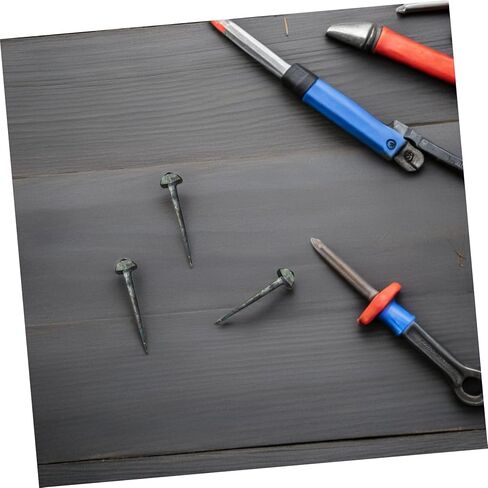 50 Pcs Small Iron Horseshoe Nails Replaceable Hoof Nails Sturdy Horseshoe Supply for Horse Equipment and Equestrian Farrier Use in Kuwait