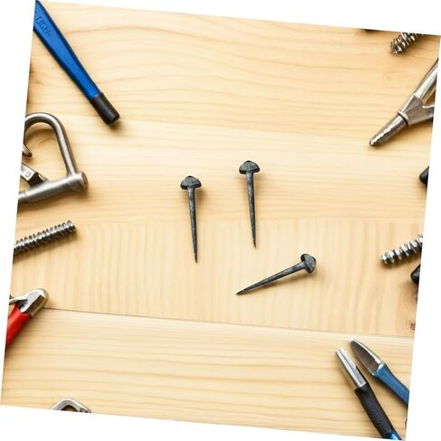50 Pcs Small Iron Horseshoe Nails Replaceable Hoof Nails Sturdy Horseshoe Supply for Horse Equipment and Equestrian Farrier Use in Kuwait