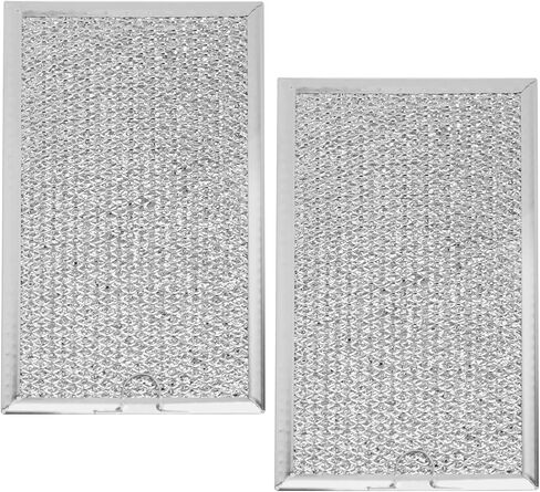 قطعتان من فلاتر الشحوم في الميكروويف تحل محل KMHC319ESS0، KMHC319ESS06، KMHC319ESS1، KMHC319ESS2، KMHC319ESS3، KMHC319ESS4، KMHC319ESS5، KMHC319EWH0، متوافقة مع فلتر فرن الميكروويف كيتشن ايد in Kuwait
