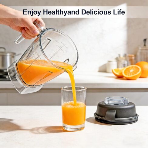 Blender Pitcher 48oz, Compatible with Vitamix 750 5300 5200 5000 7500 6300 Vm0102 Vm0103 Vm0197 E310, Venturist Laser-Cut Stainless Steel Blades in Kuwait
