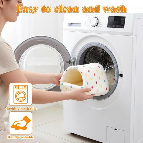مخبأ خنزير غينيا الدافئ، منازل خنزير غينيا قابلة للغسل، منزل هامستر صغير للحيوانات مع خطافين للفأر والببغاء والقنافذ والقوارض والتنين الملتحي in Kuwait