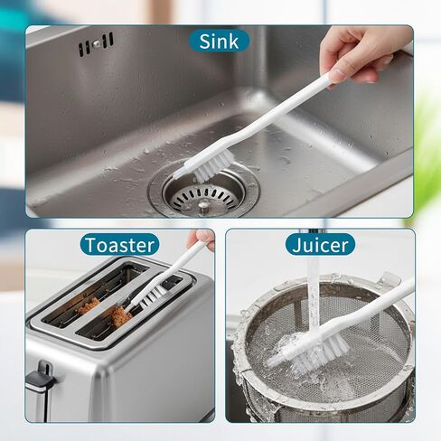 4 PCS Juicer Cleaning Brush, Crevice Small Blender Cleaning Brush for Cleaning Small Parts, Juicer Cleaning Brush for Omega 8006, Vrt, 8004, 8003 Vert Vrt350 Vrt330 Masticating Juicers in Kuwait