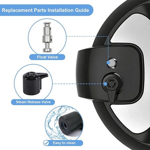 مجموعة قطع غيار بديلة مكونة من 10 قطع من LULU-DIRECT لـ Instant Pot Duo/Duo Plus 5&6QT، حلقة إغلاق، صمام تحرير البخار، صمام عائم، متوافق مع IP-DUO50 IP-DUO60 in Kuwait