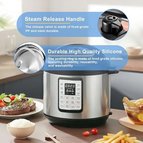 مجموعة قطع غيار بديلة مكونة من 10 قطع من LULU-DIRECT لـ Instant Pot Duo/Duo Plus 5&6QT، حلقة إغلاق، صمام تحرير البخار، صمام عائم، متوافق مع IP-DUO50 IP-DUO60 in Kuwait